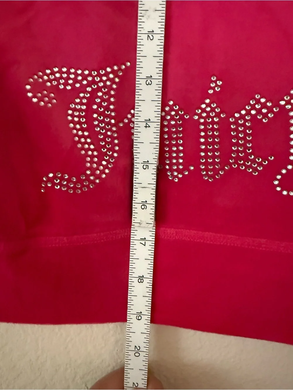 NWT Juicy Couture' Short-Sleeve Velour Zip Hoodie - Hot Pink